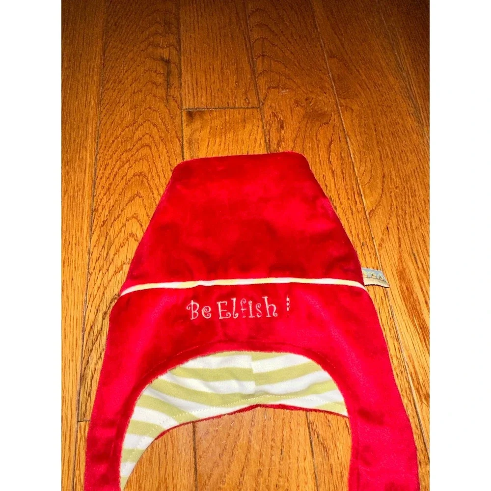 Christmas holiday Bunnies By The Bay elf shoes & hat  For baby 6-12 months  Cond
